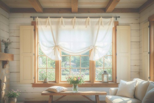 Gardine landhausstil vorhang - gardine,