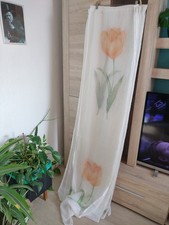 Gardinen,Deko Schals, Kräuselband, 6 Stück, Florales Muster