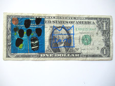 c) J.M.BASQUIAT: 1$ BANKNOTE