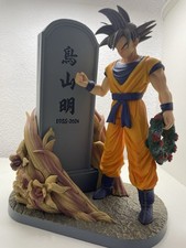 Dragonball Anime 24cm – Goku mit Akira Toriyama Grabstein Figur Sammlerstück