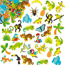 Aufkleber Moosgummi Regenwald