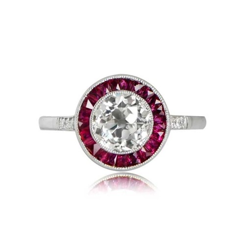 30kt rund weiß - rund, rosa