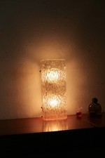 TRUE VINTAGE große KALMAR WANDLAMPE Glas Lampe 70er Deckenlampe 1v4 Wandleuchten