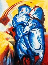 Ölgemälde 30x40 Franz Marc