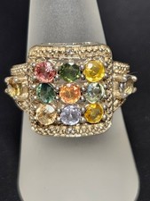 Silber Ring Multicolor Sapphir