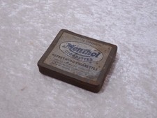 Menthol Cigarettes Zigaretten Blechdose Vintage um 1920 - Reklame Werbung - 8 cm