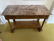 Elegante Anrichte mit Marmorplatte & Besteckschubladen B/H/T 177/77/53