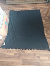 IKEA POLARVIDE Decke | Schwarz | Polyester | 130x170 cm