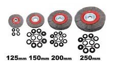 Scheibenbürste Draht Rundbürste Drahtbürste Tischschleifmaschine 125 150 200 250