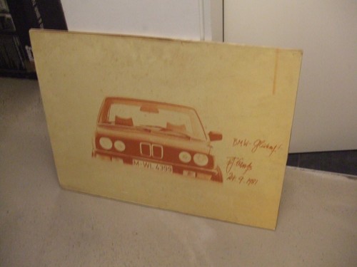 Bmw e28 bild druck auf - e28, holz