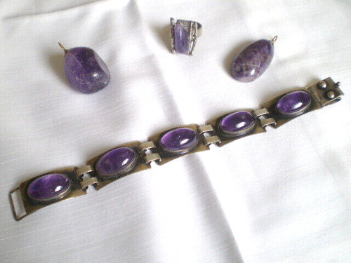 Amethyst armband 835 silber - in,