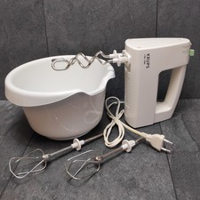 Krups Handmixer 3 Mix 7000 Typ F 608 Mit Knetkaken, Quirlen & Schüssel Weiß 350W