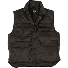 Mil-Tec Weste Ranger oder Angler-Weste gefüttert schwarz, Gr.M