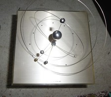 Tischuhr Lorenz Action Art Planeten Rarität 80er Jahre