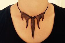 Goa Holzkette Holzschmuck Kette Collier mit Holz Tribal Schmuck Halskette 