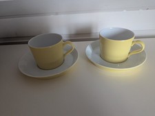 Arzberg Tric gelb Kaffeetasse mit Untertasse 2 Stück