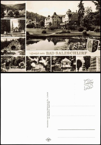 Bad salzschlirf mehrbild - bad, mehrbild-ak
