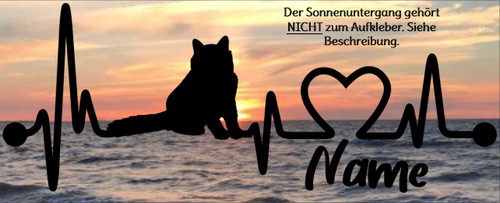 Aufkleber katze heilige birma - katze,