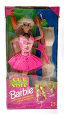 1994 Cut and Style Barbie Puppe - Blonde / Mattel 12639, NrfB / Ovp beschädigt