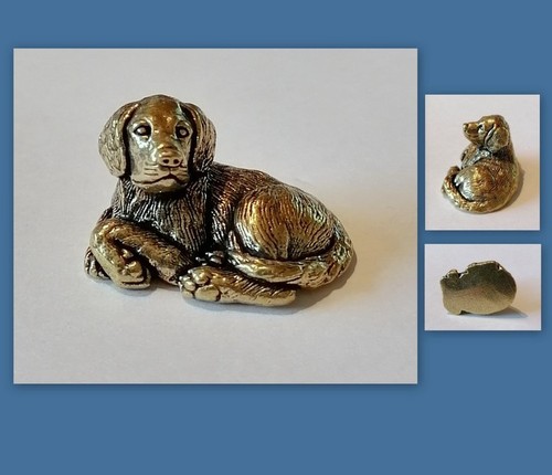 Messing figur hund - messing,