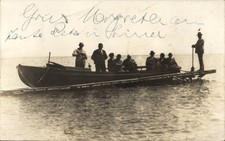 Foto Ak Manzell Friedrichshafen am Bodensee, Männer im Ruderboot - 11403619