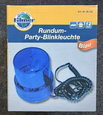 Rundum Party Blinkleuchte Blau 12Volt