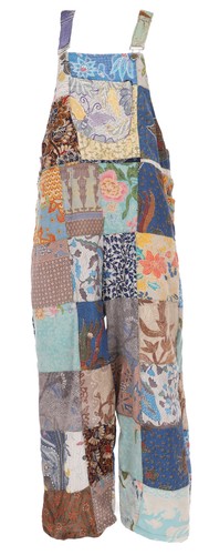 Patchwork upcycling latzhose - patchwork,