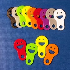 4x Einkaufswagenchip Smile