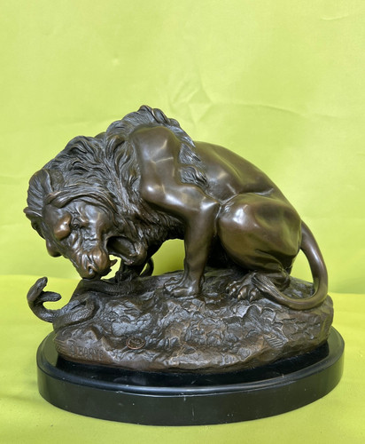 Bronzefigur statue löwe - bronzefigur,