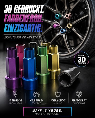 Lug nuts gedruck 17er - lug,