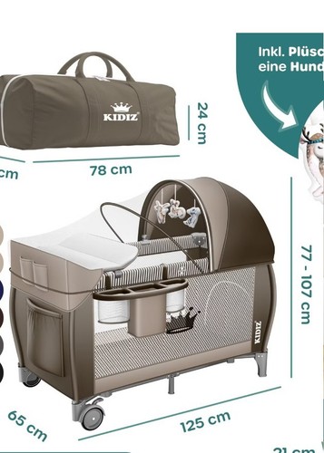 Kidiz babybett reisebett - babybett,