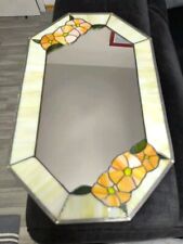 Tiffany Art - Wandspiegel - Blüten Bleiverglasung - 50 x 31 cm - Spiegel