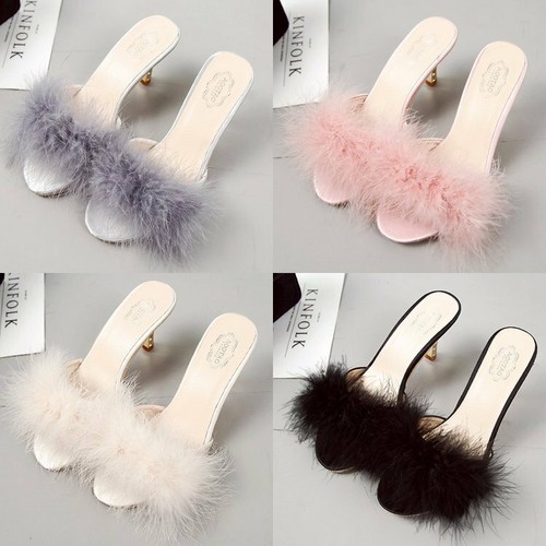 High heels damen pelz trim - heels,