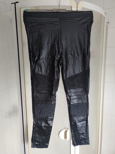 Glanz leggings schwarz matt - glanz,