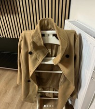 Damen Mantel Wolle, Kamelfarben, Größe 42