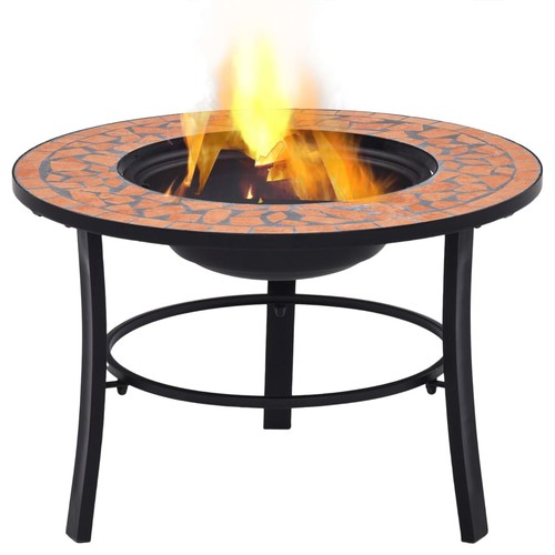 Mosaik feuerstelle mit - mosaik,