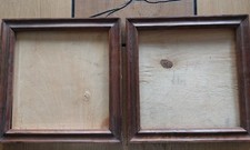 2 Bilderrahmen DDR Handarbeit Holz Rarität