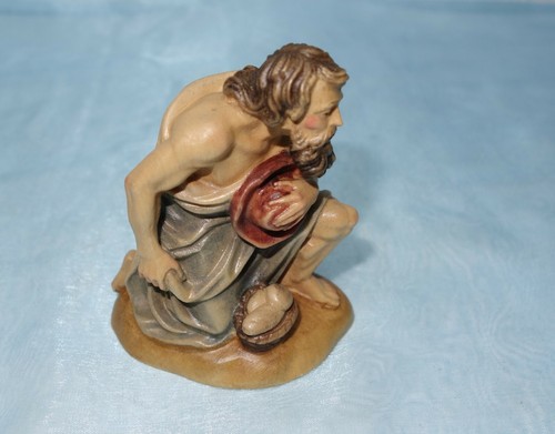 Hirte knieend krippenfigur - hirte,,