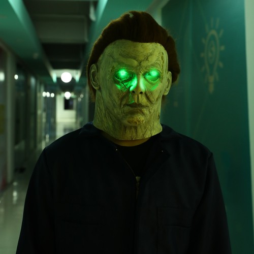 Led michael myers maske latex - led,