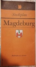 Stadtplan Magdeburg DDR 1986