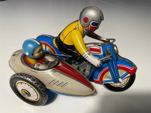 Vintage blech motorrad mit - vintage,