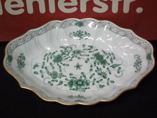 MEISSEN INDISCHE REICHE MALEREI GRÜN GROßE SCHALE DEKOR 343310 1.WAHL