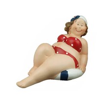 Deko Figur Mollige Badenixe