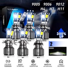 2X H1 H4 H11 H15 LED