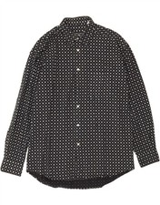 CLAUDIO CAMPIONE Herren Hemd Large Schwarz Geometrisch CQ08