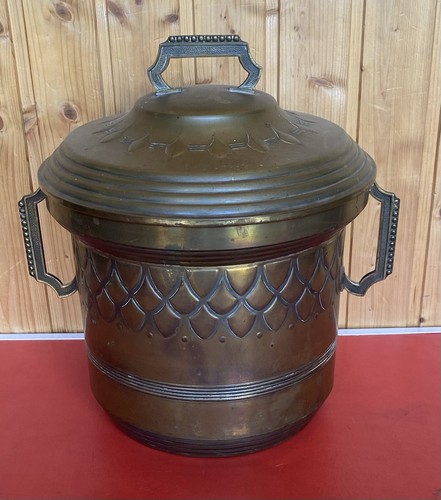 Antike messing bowle mit - messing,
