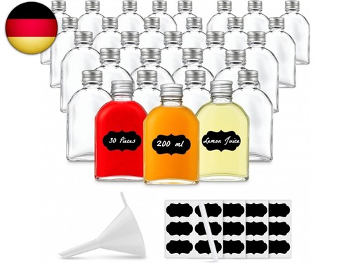 200ml leere glasflaschen - x,