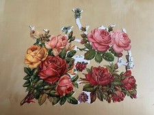 LACKBILDER-GLANZBILDER-POESIEALBUM-GEMISCHT-KULT-GESCHENK-SÜß-BLUMEN