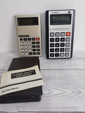 Olympia CD 45 Taschenrechner Vintage & Olympia 86340 beide Ersatzteile oder Reparaturen 