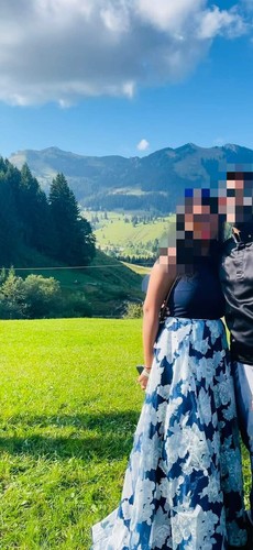 Abend kleid lang - abend, navy